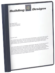 REPORT COVERS, WITH FASTENERS, DARK BLUE LARGE